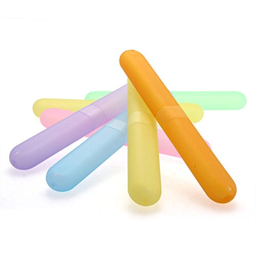 fitTek® 7 Pack Toothbrush Holder Case Travel Camping Hiking Cover Box