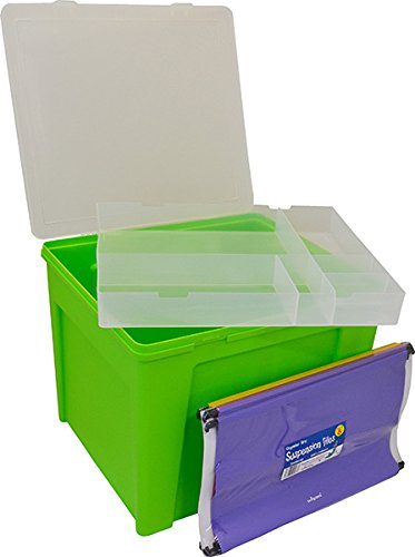 Preisvergleich Produktbild Wham 13752 Hängeregisterbox GRÜN Inkl. 8 x Mappen Hängeregistratur Hängemappenbox