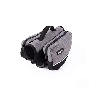 ZippyPaws - Graphite Adventure Backpack for Dogs -Medium