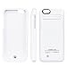 Produktbild iPhone 6 Plus Batterie Hülle, Forhouse [4200mAh][Rechargeable] Externe Batterie Backup Power Bank Charger Cover [Hard PC] Beschützer mit [Stable Kickstand] (Weiß)