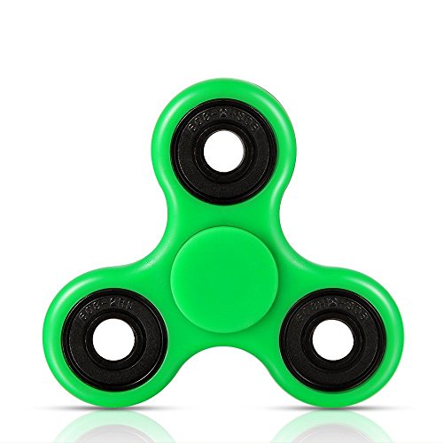 Ruichenxi Tri-Spinner Fidget Toy Ceramic Bearing EDC Focus Toy for Killing Time Ultra Durable (Green)