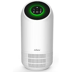 Afloia HEPA Purificateur d'Air Poratble Avec HEPA Filtre Ultra Silencieux, 3 Vitesses de Vent et 2/4/8H Minuterie Pour Maison Bureau Chambre