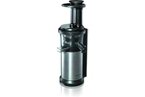 Panasonic MJ-L500 Exprimidor de velocidad lenta, 150 W, 1.3 litros, 2, Gris (Versión Importada)