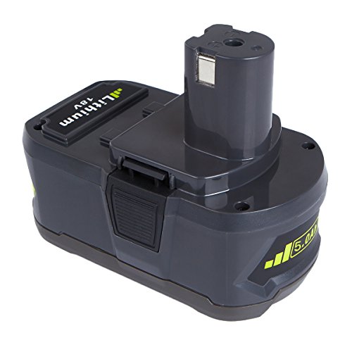 FLAGPOWER P108 18V Wekzeug Akku für Ryobi ONE+ P108 P107 P122 P104 P105 P102 P103 Li-ion Batterie Ersatzakku (5.0Ah 1 Stück) - 2