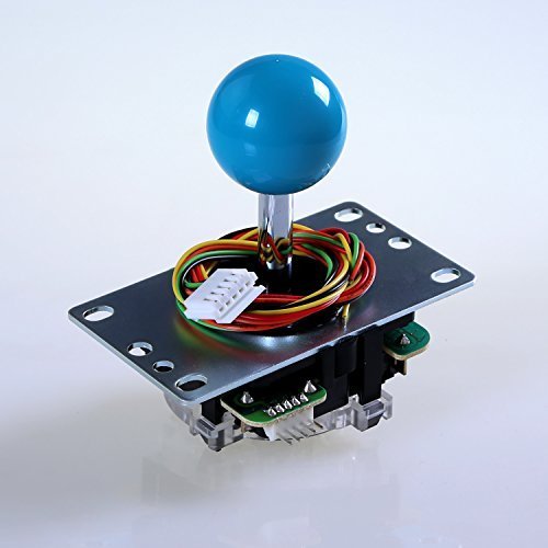 Sanwa JLF-TP-8YT-SK OEM Light Blue Ball Handle Arcade Joystick 4 & 8 Way Adjustable (Mad Catz SF4 Tournament Joystick Compatible)