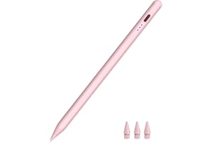 Pencil 1st Generation for iPad 2025-2018, HATOKU Digital Pens for Tablet with Tilt Sensitivity & Palm Rejection Magnetic Pencil for iPad 6-11, Air 3-5/M2/M3, Pro 11/12.9"/13" M4, Mini 5~7 (Pink)