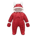 Baby mit Kapuze Spielanzug für den Winter; Hergestellt aus hochwertigem, gesunden Baumwollfutter. Weich und atmungsaktiv.