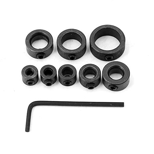 8 pz anelli di arresto profondità set posizionatore anello posizionatore HSS posizionatore profondità limitatore profondità di arresto tasselli 3-16 mm