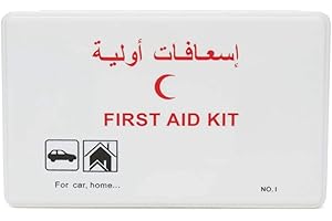 Portable Emergency First Aid Kit Set for Travel Home & Car,42-Piece - White