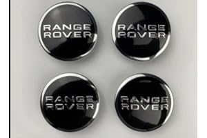 GENERIC Fits Range Rover Hub Caps Car Hub Centre Caps Waterproof Wear-Resistant Wheels Center Caps Badge Logo Accessories Compatible for R.ange Rover 63mm, Set of 4