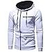 Produktbild BaZhaHei Herren Langarmshirt Herren Herbst Solid Langarm Hoodie Sweatshirt Top Outwear Pullover Einfarbig Langarm-T-Shirt Top Oberteile