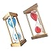 Produktbild sharplace 2 Sanduhr Sanduhr Sand Timer Uhr für Baby Kids spielen Home Dekoration Kochen üben Zeit 5 Minuten blau + rot