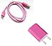 Produktbild Reido Textil 2m (Pink) 2in1 Set Adapter + USB Datenkabel für Samsung Galaxy S4 S5 S6 S7 (2m länge) Samsung Galaxy S6 S5 S7edge S7 S4 S3 S2 S6 S5 S6edge Galaxy S4 S5 I9300 I9505 S4mini S2 i9100 I9300 Galaxy S4 Galaxy S3 S3Mini S5mini S5mini I9505 Galaxy S4 I9300 Galaxy I9100 I8190 I9500 Galaxy S3mini / S 4S4mini / S5 Micro-USB Ladegerät Ladekabel Netzteil (kein Original) (2in1 Textil Pink Adapter+Kabel)