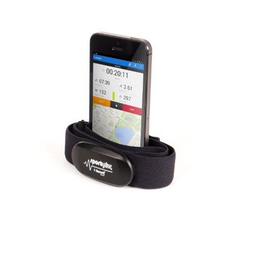 SportPlus Bluetooth 4.0 Herzfrequenz-Brustgurt für iOS (ab 7.1), Android (ab 4.3) und Windows Phone, optional mit ANT+ und 5,3 kHz - 3