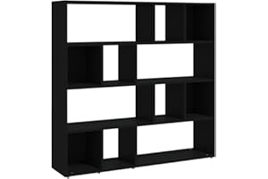 vidaXL Estantería de Libros/Divisor de Espacios Negro 105x24x102 cm