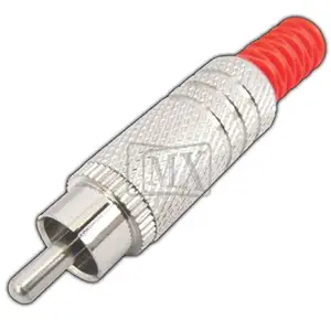 MX 170 RCA Male Connector Full Metal (Pure Copper Plated) (10 Pieces) HIGH PUIRTY Solid Copper SHEILDED Connector