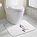 Produktbild Hoklcvd Ich an Einem schlechten Tag Einhorn Rutschfeste Kontur Badematte für Toilette, saugfähiges Wasser Perfekt für Badezimmer. Kaufen Sie online Badematten zu den besten Preisen