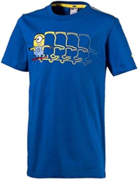 Puma bambini Minions Tee Maglietta, Bambini, Minions Tee, Lapis Blue, 176