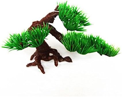 skyllc® Small size aqua rockery bonsai accessories simulation of pine tree fish tank decorationss