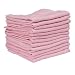 (6 X PINK) Premium Quality Baby Muslin Squares 100% Cotton, 72cm X 72cm, Supersoft , Made In EU