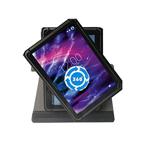 360° 10 Zoll SCHWARZ Tablet Tasche Schutz Hülle Stand Etui für MEDION LIFETAB X10301 MD 60348 + Stift - 3