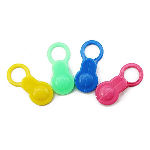 COM-FOUR® 12x Handtuchhalter Clips in 4 verschiedenen Farben aus Kunststoff (12 Stück) - 5
