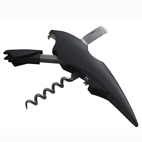 Boj Olaneta Kea Evolution Tire-Bouchon avec Couteau, Acier Inoxydable, Noir, 30 x 30 x 30 cm