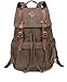 Produktbild Leefrei vintage Canvas Rucksack Damen Herren Rucksäcke Retro Schulrucksack Backpack Daypack für Uni, Wandern, Outdoor Sport, freizeit, Einkaufen mit der großen Kapazität (Braun)