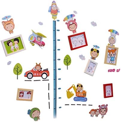 Children's photo wall, Plus height stickers baby Photo wall Creative combination 6 box ( Color : #1 )