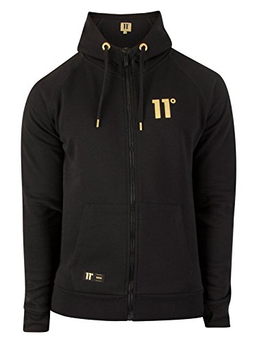 11 degrees black and gold hoodie