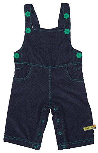 loud + proud Unisex Baby 471 Full Dungarees, Blue (midnight Mi), 3-6 Months (Manufacturer size: 62/68)