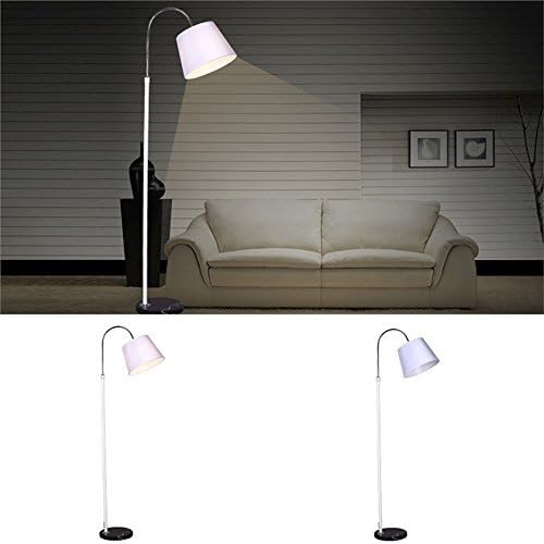 Homelavafans Modern Creative Vertical Floor Lamp with 4 Colors Red/Black/Silver/Yellow (White)