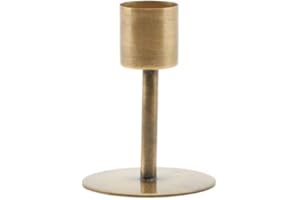 House Doctor Candle Stand Anit Antique Brass, 7.5 x 4.9 cm