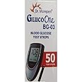 Dr. Morepen BG-03 Blood Glucose Test Strips, 50 Strips (Black/White)(Only Strips, No Glucometer)