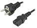 Produktbild KAB-EU-P3-3.0-BK Cable CEE 7/7 E/F Plug, IEC C13 Female 3m Black PVC ESPE