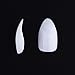MAKARTT®500 Pcs French White Sharp Ending Full Cover Stiletto False Nail Tips (White)