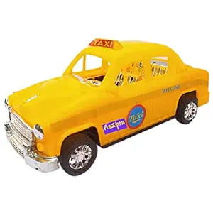 FunSiper Taxi Toys Car for Kids Big Size Pull Back Toy Taxi Car for Boys & Girls Ambassador Taxi Toy (Color As Per Availability)