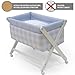 Cambrass Crib X Wood (46 x 78 cm, Bebe Blue/ Natural)