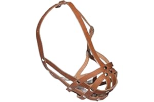 L&J Pets Uk Maulkorb für Französische Bulldogge, leichtes Leder (Braun)