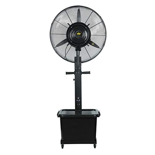 Ventilateurs tour Ventilateur brumisateur extérieur oscillant - grand refroidisseur à jet d'air industriel Humidificateur à industriel 3 réglages de vitesse Réservoir d'eau fort silencieux Écono
