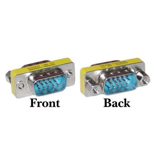 SODIAL(Wz.) HD15 (VGA) Stecker / HD15 (VGA) Stecker, VGA Mini VGA Mini Gender Changer Fuer PC