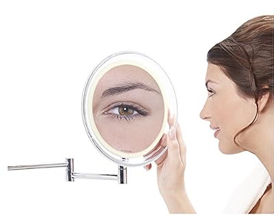 Lanaform Miroir mural x 10 avec éclairage Led , avec batterie