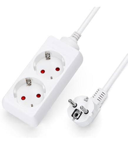 Aigostar - MULTIPRISE 3 PRISES Avec Interrupteur. Câble 3 Mètres