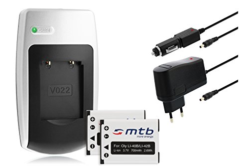 2x Batteries   Chargeur pour Nikon EN-EL10  LI40B  - Voir liste de compatibilit  