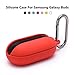 Produktbild Teyomi schutzhülle für Samsung Galaxy Buds, Anti-Lost & stoßfest weiche silikonhülle für Samsung Galaxy Buds mit an-Staub stecker und karabiner (Red)