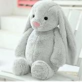 Sleeping Friend Long Ear Bunny Plush Rabbit 65cm Gray