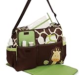 Multifunctional Mummy Handbag Baby Diaper Nappy Changing Bag—Giraffe Pattern - 2