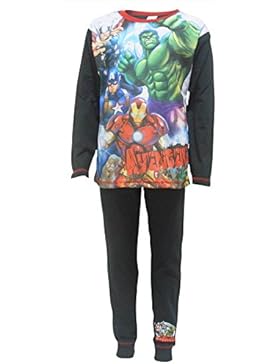 Marvel Avengers (Hulk, Captain America, Iron Man, Thor) Jungen-Nachtwäsche Baumwolle Schlafanzug