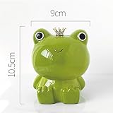 Ins Estilo Nórdico Rana Príncipe Corona Hucha (platino Verde) Tarro De Almacenamiento Cambio...