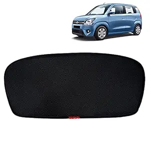 Kingsway Car Dicky Rear Windshield Sun Shades/Curtains, Suitable for Maruti Suzuki Wagon R, Model Year : 2019 Onwards, Color : Black, Cotton Mesh, 1 Piece
